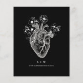 BUDGET Til Death Skull Elegante Gothic bruiloft Ui Flyer (Achterkant)