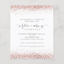 Budget Toekomst Mrs Rose Goud Glitter Bruidsfeest