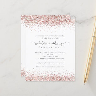 Budget Toekomst Mrs Rose Goud Glitter Bruidsfeest