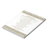 Budget Toga Party Quiz Notitieblok (Linkerzijde)