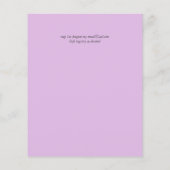 Budget Tortelduifjes Mauve Wedding Invites (Achterkant)
