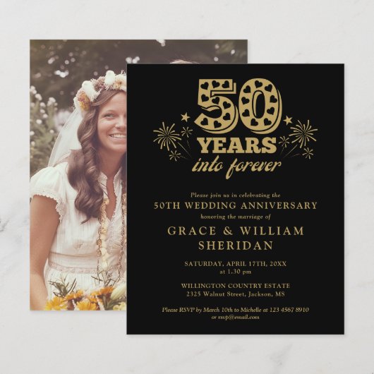 Budget tot in de eeuwigheid 50ste verjaardag Foto  (Voorkant / Achterkant)