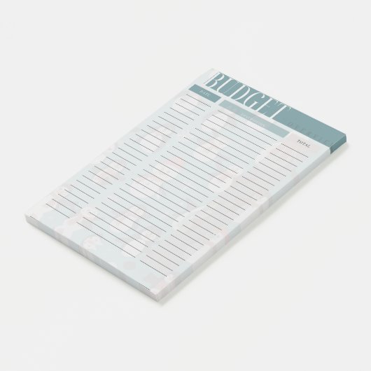 Budget Tracker Overzicht Snowman Post het merkt op Post-it® Notes (Schuin)