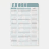 Budget Tracker Overzicht Snowman Post het merkt op Post-it® Notes (Voorkant)