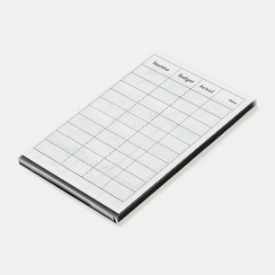 Budget Tracker Winter Thema Post Het merkt op Post-it® Notes