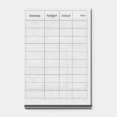 Budget Tracker Winter Thema Post Het merkt op Post-it® Notes (Voorkant)