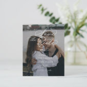 BUDGET Traditional Calligraphy Wedding Photo (Staand voorkant)