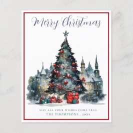 Budget Traditional Christmas Scene Christmas Kaart