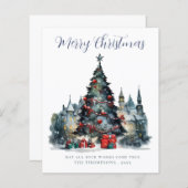 Budget Traditional Christmas Scene Christmas Kaart (Voorkant / Achterkant)