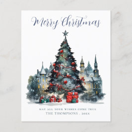 Budget Traditional Christmas Scene Christmas Kaart