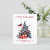 Budget Traditional Christmas Tree Christmas Kaart (Staand voorkant)