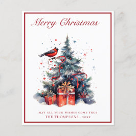 Budget Traditional Christmas Tree Christmas Kaart