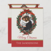 Budget Traditional Holiday Foto Wreate Kerstmis (Voorkant / Achterkant)