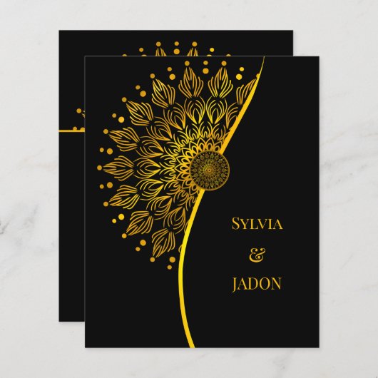 Budget Traditionele mandala klassieke elegante lux (Voorkant / Achterkant)