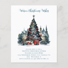 Budget Traditionele Scène Kerstfeest Uitnodigen