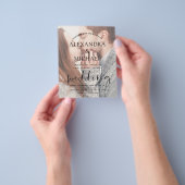 Budget Transparant Photo Wedding Invitations Flyer (Hand)