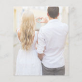 Budget Transparante Foto Wedding Invitations (Achterkant)