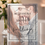 Budget Transparante Foto Wedding Invitations<br><div class="desc">De Transparantie van de begroting die douane en gepersonaliseerde foto op de voor en rug van elegante en moderne Invitaties van de Weddenschap behandelt - omvat mooie en elegante manuscripttypografie voor de speciale dag van de Wedding.</div>