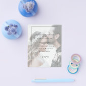 Budget Transparency Photo Wedding Invitation Flyer (Enkel)