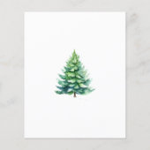 Budget Tree Christmas Holiday Party Uitnodiging (Achterkant)