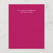 BUDGET Trending Color Pink Wedding Invite (Achterkant)