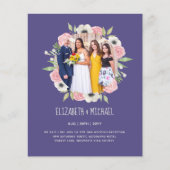 Budget Trending FOTO Huwelijksontvangst Uitnodigin (Voorkant)