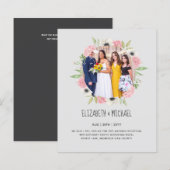 Budget Trending FOTO Huwelijksontvangst Uitnodigin (Voorkant / Achterkant)