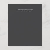 Budget Trending FOTO Huwelijksontvangst Uitnodigin (Achterkant)