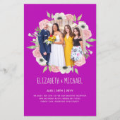 Budget Trending FOTO Huwelijksontvangst Uitnodigin (Voorkant)