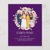 Budget Trending FOTO Huwelijksontvangst Uitnodigin (Voorkant)