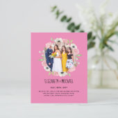 Budget Trending FOTO Huwelijksontvangst Uitnodigin (Staand voorkant)