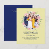 Budget Trending FOTO Huwelijksontvangst Uitnodigin (Voorkant / Achterkant)