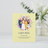 Budget Trending FOTO Huwelijksontvangst Uitnodigin (Staand voorkant)