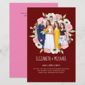 Budget trending foto trouwreceptie uitnodigingen (Voorkant / Achterkant)