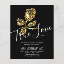 BUDGET Trending True Love Gouden Roos Trouw Uitnod