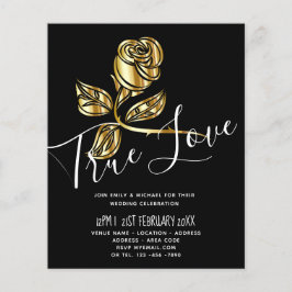 BUDGET Trending True Love Gouden Roos Trouw Uitnod