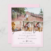 BUDGET Trending Weddenschap Kleurroze Sla de data  (Voorkant / Achterkant)