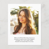 Budget Trendy 2 Aankondiging van het Foto Afstuder (Achterkant)