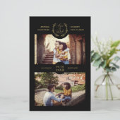 Budget Trendy Branches zwart op maat 2 foto's (Staand voorkant)