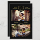 Budget Trendy Branches zwart op maat 2 foto's (Voorkant / Achterkant)