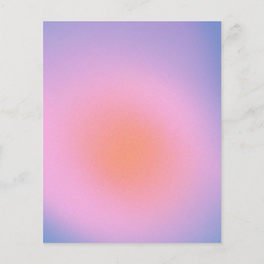 Budget Trendy Gradient Paars Bat Mitzvah Invite (Achterkant)