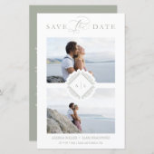 Budget Trendy Initialen Chic Ornament Wedding (Voorkant / Achterkant)