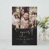 Budget Trendy Modern 3 Wedding Collage Foto's (Staand voorkant)