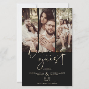 Budget Trendy Modern 3 Wedding Collage Foto's