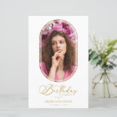 BUDGET Trendy Modern Oval Fake Golden Custom Photo (Staand voorkant)