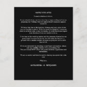 Budget Trendy Modern Typography Photo Verloving (Achterkant)