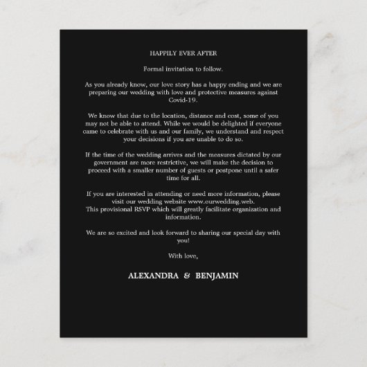 Budget Trendy Modern Typography Photo Verloving