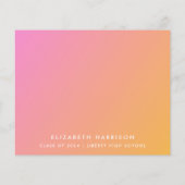 Budget Trendy Roze Graduation Party Uitnodiging (Achterkant)