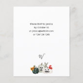 Budget Trick or treat Pumpkin Halloween Party Flyer (Achterkant)