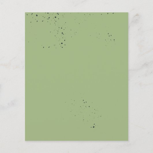 Budget Tropical Foliage Green Wedding Invitation (Achterkant)